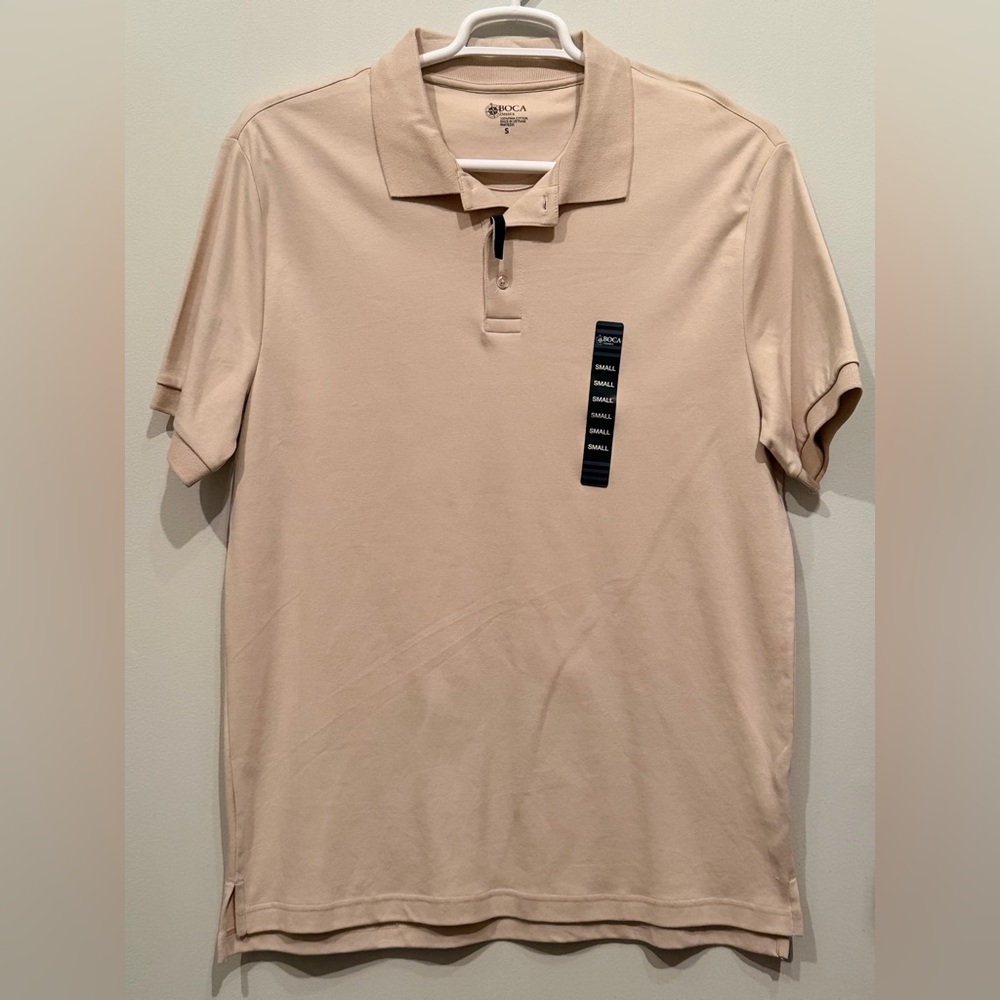 BOCA Men's Tan Polo Shirt